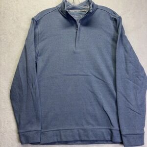Walter Hagen 11 Mens Medium 1/4 Zip Light Blue Sweatshirt  Long Sleeves